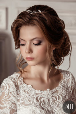 Шикарная свадебная прическа и нежный макияж от ведущего стилиста Анастасии Швабской